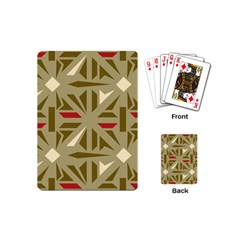 Abstract Pattern Geometric Backgrounds   Playing Cards Single Design (mini) by Eskimos