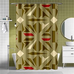 Abstract Pattern Geometric Backgrounds   Shower Curtain 48  X 72  (small)  by Eskimos