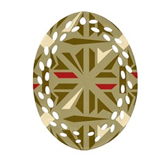 Abstract Pattern Geometric Backgrounds   Oval Filigree Ornament (two Sides) by Eskimos