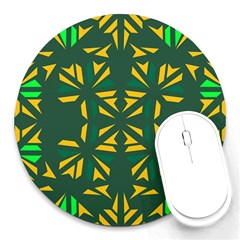 Abstract Pattern Geometric Backgrounds   Round Mousepads by Eskimos