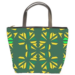 Abstract Pattern Geometric Backgrounds   Bucket Bag by Eskimos