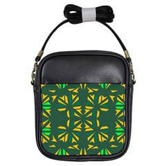 Abstract Pattern Geometric Backgrounds   Girls Sling Bag by Eskimos