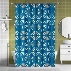 Abstract Pattern Geometric Backgrounds   Shower Curtain 48  X 72  (small)  by Eskimos