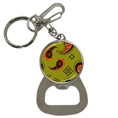 Floral Pattern Paisley Style Paisley Print  Doodle Background Bottle Opener Key Chain by Eskimos