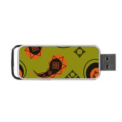 Floral Pattern Paisley Style Paisley Print  Doodle Background Portable Usb Flash (two Sides) by Eskimos