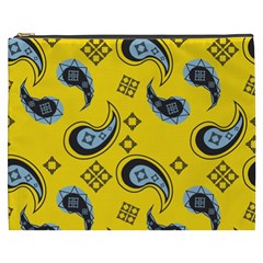 Floral pattern paisley style Paisley print  Doodle background Cosmetic Bag (XXXL)