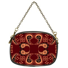 Floral Pattern Paisley Style Paisley Print  Doodle Background Chain Purse (one Side) by Eskimos