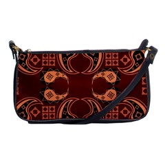 Floral Pattern Paisley Style Paisley Print  Doodle Background Shoulder Clutch Bag by Eskimos