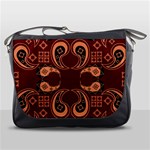 Floral pattern paisley style Paisley print  Doodle background Messenger Bag Front