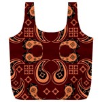 Floral pattern paisley style Paisley print  Doodle background Full Print Recycle Bag (XXL) Front