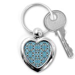 Floral pattern paisley style Paisley print  Doodle background Key Chain (Heart) Front