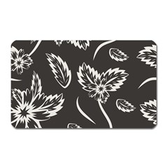 Folk Flowers Print Floral Pattern Ethnic Art Magnet (rectangular) by Eskimos