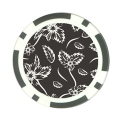 Folk Flowers Print Floral Pattern Ethnic Art Poker Chip Card Guard (10 Pack) by Eskimos