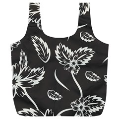 Folk Flowers Print Floral Pattern Ethnic Art Full Print Recycle Bag (xl) by Eskimos