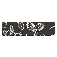 Folk Flowers Print Floral Pattern Ethnic Art Satin Scarf (oblong) by Eskimos