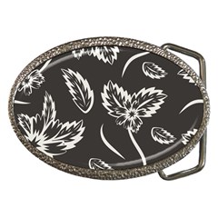 Folk Flowers Print Floral Pattern Ethnic Art Belt Buckles by Eskimos