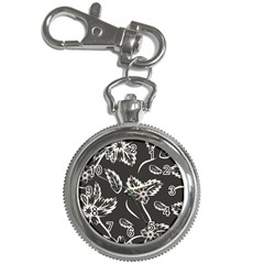 Folk Flowers Print Floral Pattern Ethnic Art Key Chain Watches by Eskimos