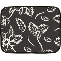 Folk Flowers Print Floral Pattern Ethnic Art Fleece Blanket (mini) by Eskimos