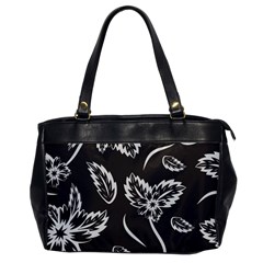 Folk Flowers Print Floral Pattern Ethnic Art Oversize Office Handbag by Eskimos