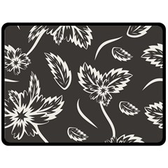 Folk Flowers Print Floral Pattern Ethnic Art Fleece Blanket (large)  by Eskimos