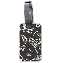 Folk Flowers Print Floral Pattern Ethnic Art Luggage Tag (two Sides) by Eskimos