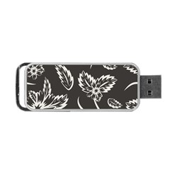 Folk Flowers Print Floral Pattern Ethnic Art Portable Usb Flash (one Side) by Eskimos