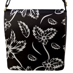 Folk Flowers Print Floral Pattern Ethnic Art Flap Closure Messenger Bag (s) by Eskimos