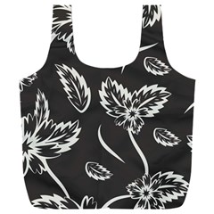 Folk Flowers Print Floral Pattern Ethnic Art Full Print Recycle Bag (xxl) by Eskimos