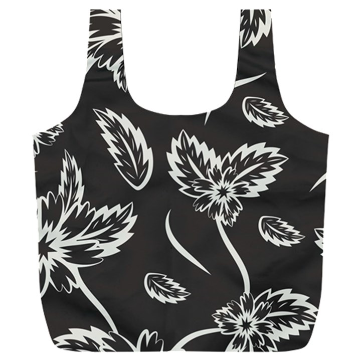 Folk flowers print Floral pattern Ethnic art Full Print Recycle Bag (XXL)