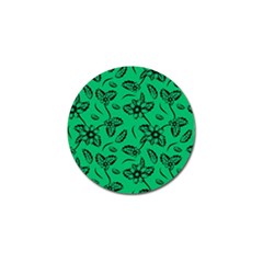 Folk Flowers Print Floral Pattern Ethnic Art Golf Ball Marker by Eskimos