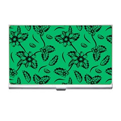 Folk Flowers Print Floral Pattern Ethnic Art Business Card Holder by Eskimos