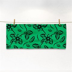 Folk Flowers Print Floral Pattern Ethnic Art Hand Towel by Eskimos