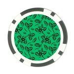 Folk flowers print Floral pattern Ethnic art Poker Chip Card Guard (10 pack) Front