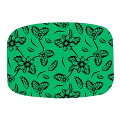 Folk Flowers Print Floral Pattern Ethnic Art Mini Square Pill Box by Eskimos