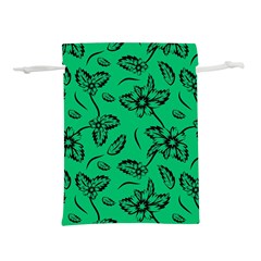 Folk Flowers Print Floral Pattern Ethnic Art Lightweight Drawstring Pouch (m) by Eskimos