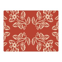 Floral Folk Damask Pattern Fantasy Flowers Floral Geometric Fantasy Double Sided Flano Blanket (mini)  by Eskimos