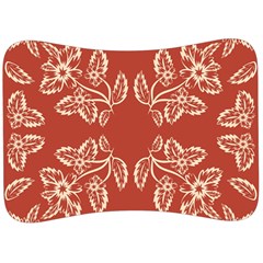 Floral Folk Damask Pattern Fantasy Flowers Floral Geometric Fantasy Velour Seat Head Rest Cushion by Eskimos