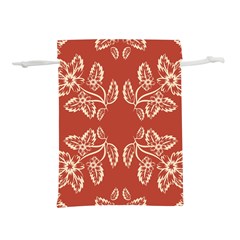 Floral Folk Damask Pattern Fantasy Flowers Floral Geometric Fantasy Lightweight Drawstring Pouch (m) by Eskimos