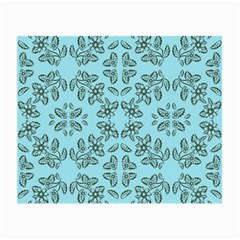 Floral Folk Damask Pattern Fantasy Flowers Floral Geometric Fantasy Small Glasses Cloth by Eskimos