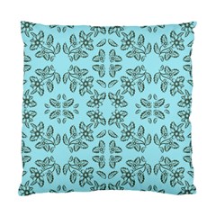 Floral Folk Damask Pattern Fantasy Flowers Floral Geometric Fantasy Standard Cushion Case (one Side) by Eskimos