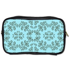 Floral Folk Damask Pattern Fantasy Flowers Floral Geometric Fantasy Toiletries Bag (one Side) by Eskimos