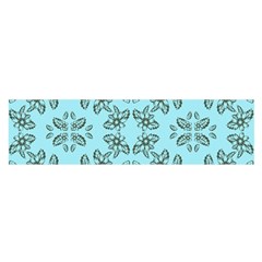 Floral Folk Damask Pattern Fantasy Flowers Floral Geometric Fantasy Satin Scarf (oblong) by Eskimos