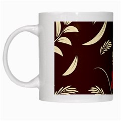 Sfolk Flowers Print Floral Pattern Ethnic Art White Mugs by Eskimos