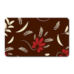 Sfolk Flowers Print Floral Pattern Ethnic Art Magnet (rectangular) by Eskimos