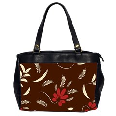 Sfolk Flowers Print Floral Pattern Ethnic Art Oversize Office Handbag (2 Sides)