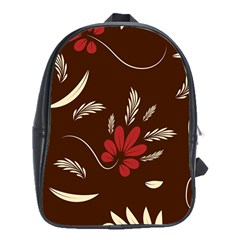 Sfolk Flowers Print Floral Pattern Ethnic Art School Bag (xl) by Eskimos