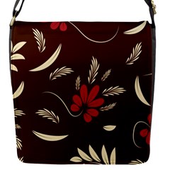 Sfolk Flowers Print Floral Pattern Ethnic Art Flap Closure Messenger Bag (s) by Eskimos