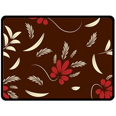 Sfolk Flowers Print Floral Pattern Ethnic Art Double Sided Fleece Blanket (large)  by Eskimos