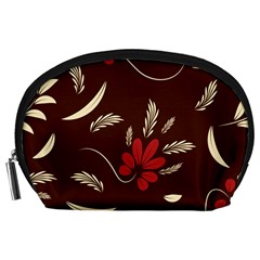 Sfolk Flowers Print Floral Pattern Ethnic Art Accessory Pouch (large)