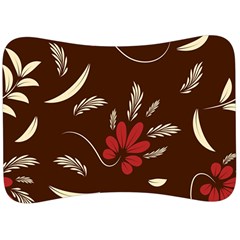 Sfolk Flowers Print Floral Pattern Ethnic Art Velour Seat Head Rest Cushion by Eskimos